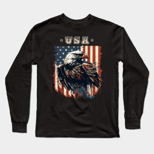 American Eagle Flag Long Sleeve T-Shirt